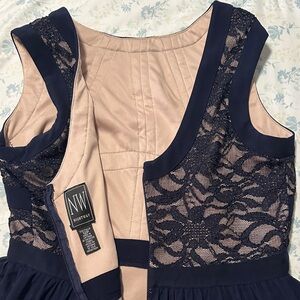 NWT Navy Lace Dress